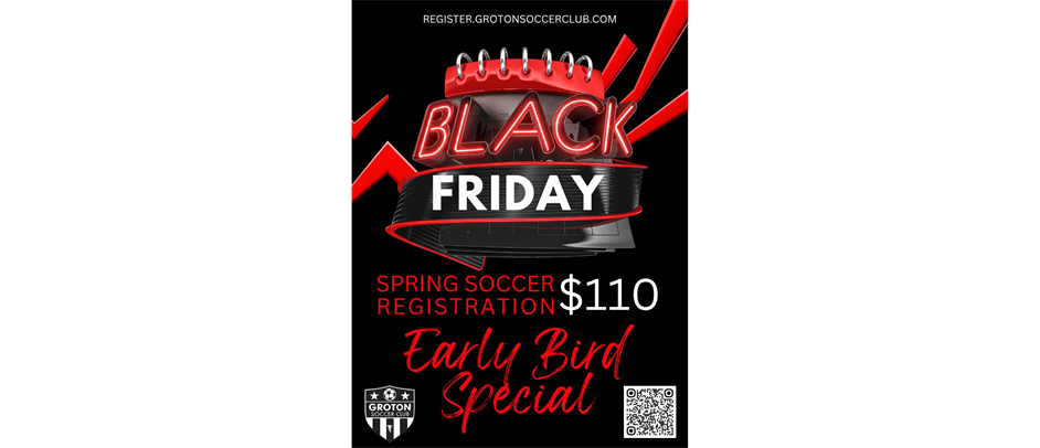 Black Friday Deal! $110 Spring Registration